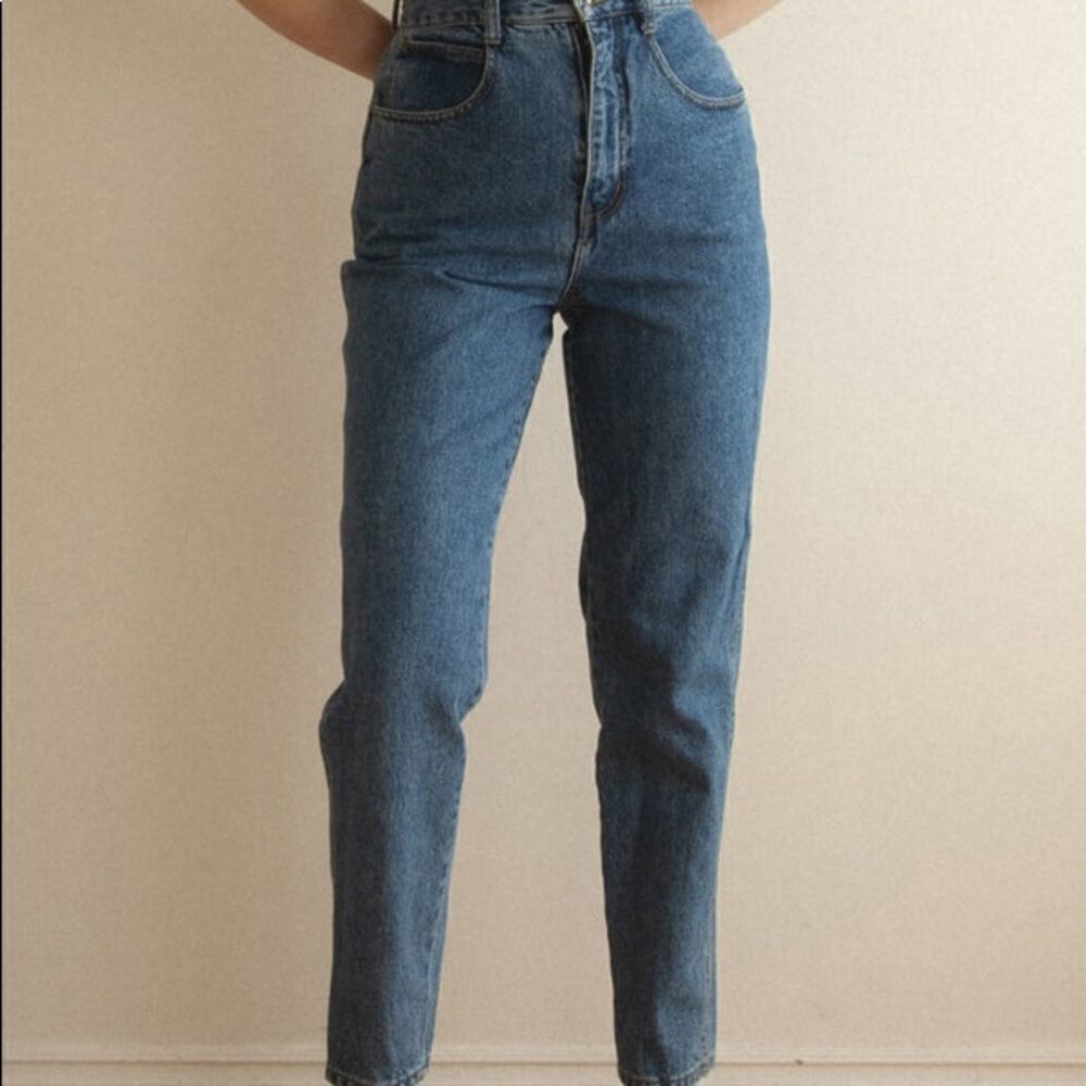 ✨HP✨Vintage Pierre Cardin Blue High Waist Mom Jeans✨